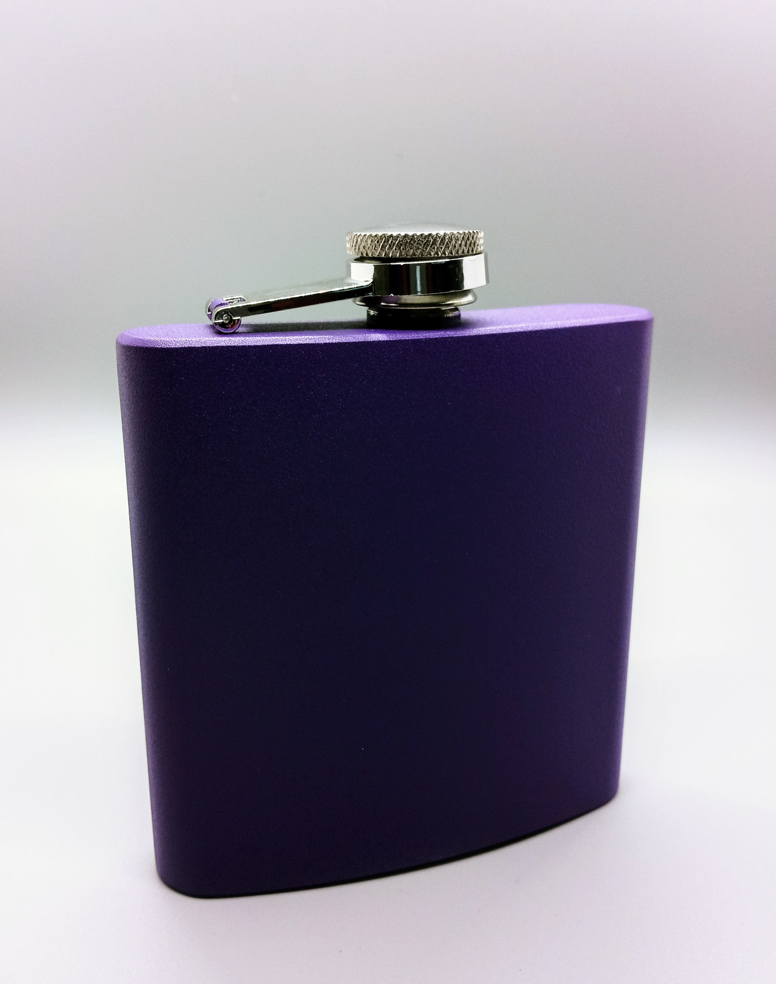 Matte Purple Powder Coated 6 Oz Flask – Fine Arc Custom Engraving